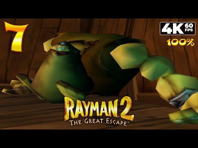 Rayman 2: The Great Escape (PC) - 4K60 Walkthrough 100% Chapter 7 - The Menhir Hills, Part 1