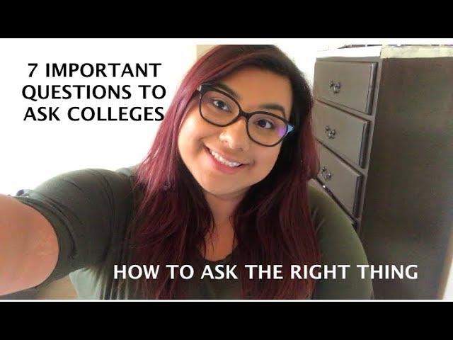 7 IMPORTANT QUESTIONS TO ASK COLLEGES/GRAD PROGRAMS || BACK TO SCHOOL TIPS || Daisy Michelle