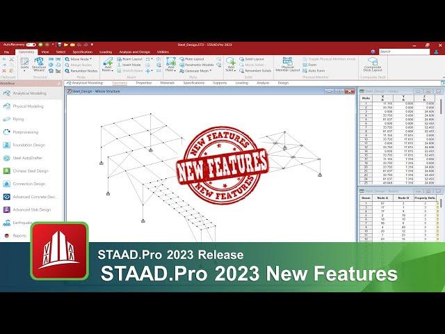 STAAD.Pro 2023 - New Release