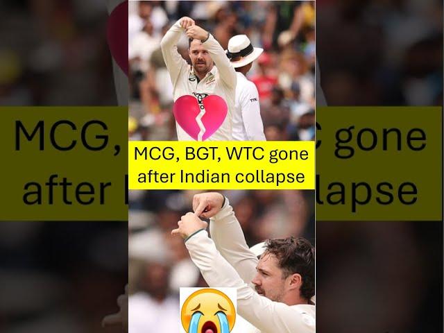 MCG, BGT, WTC gone after Indian collapse