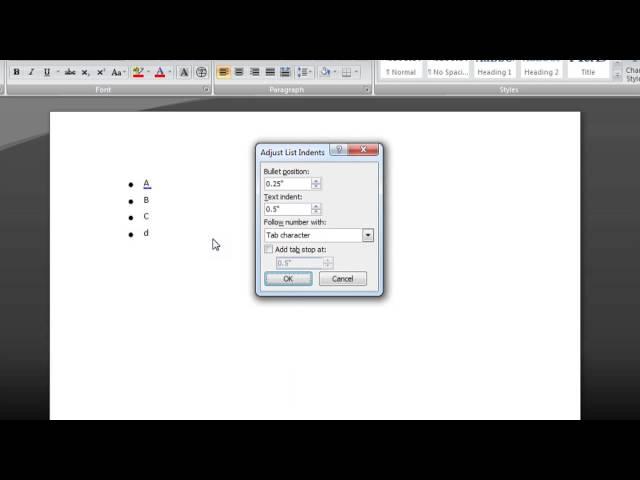 How to Adjust Space in a Bullet List on Microsoft Word : Microsoft Word Basics
