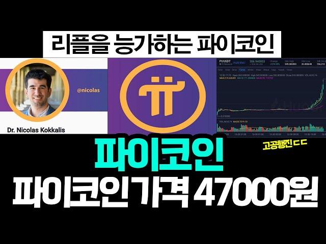 파이코인 가격 47000원부터, 리플을 능가한다