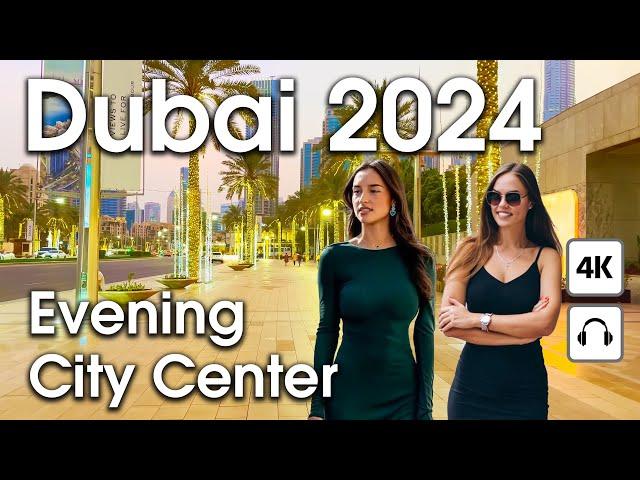 Dubai Live 24/7  Wonderful Evening City Center [ 4K ] Walking Tour