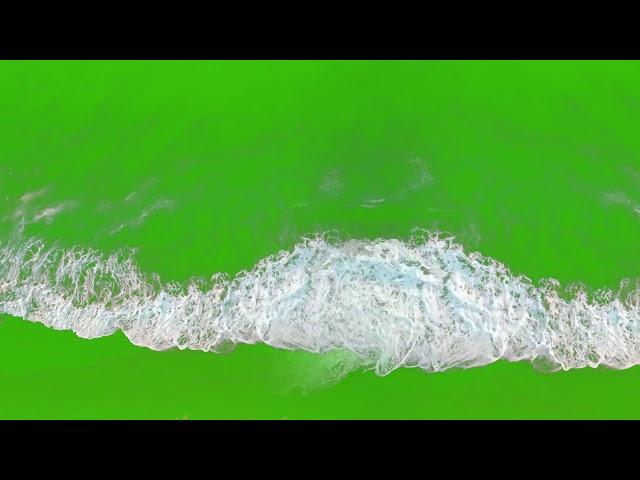 Sea Foam / Sea Wave ON_GREEN_SCREEN (No-Copyright)