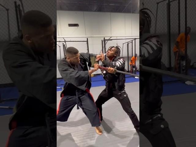 Anime fight in real life! FikShun (me) vs Sage! #fight #shorts