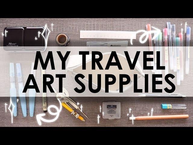 MY TRAVEL ART SUPPLIES - Must Have On The Road