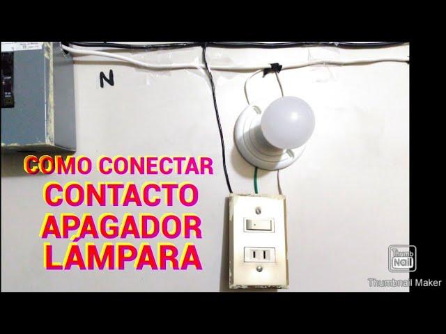 Como Conectar Apagador y Contacto * Instalaciones Eléctricas * Wiring Outlet and Switch