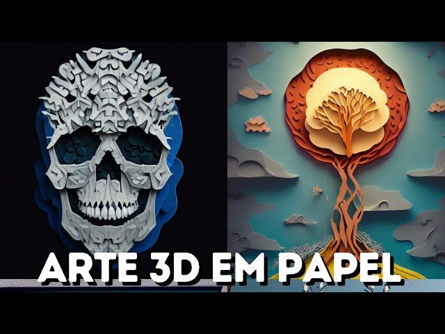 Criando Arte 3D em Papel no Stable Diffusion com o Papercut Model