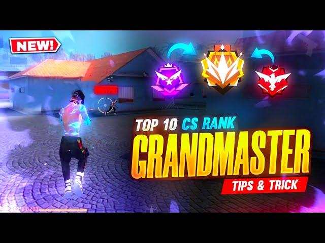 TOP 10 CLASH SQUAD RANK PUSH TIPS | HOW TO WIN EVERY CS RANK  WITH RANDOM PLAYERS | FREE FIRE TIPS