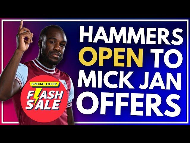 HAMMERS OPEN TO ANTONIO JANUARY SALE - MICKY REPLACEMENTS IDENTIFIED? | HAMMERS HEADLINES