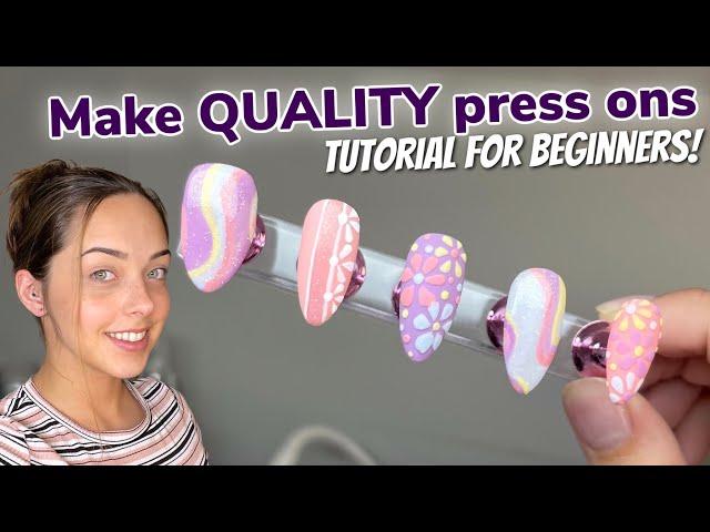 HOW TO: Make CUSTOM Press On Nails | Kiara Sky Nails Gelly Tip Press On Tutorial 