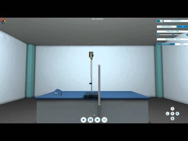 Spring constant (CBSE) Demo by LabInApp