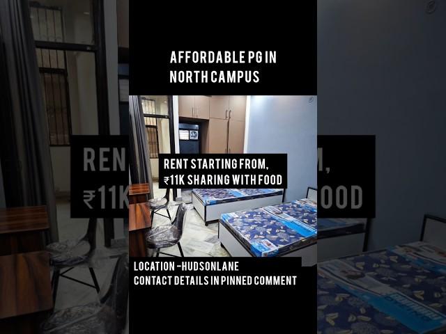 Affordable pg in North campus Delhi price starting from 11k #girlspg #pgindelhi