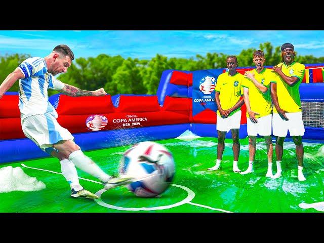 COPA AMERICA 2024 SLIP N SLIDE FOOTBALL MATCH!!