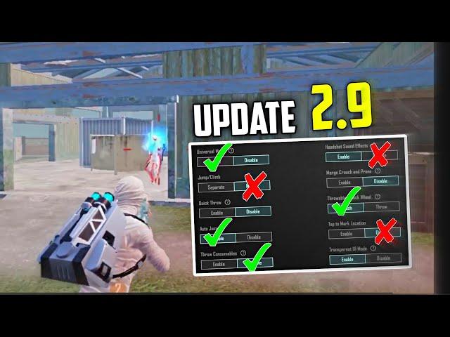 UPDATE 2.9 | Best Settings & Sensitivity to Improve Headshots and Hip-Fire | BGMI/PUBG MOBILE