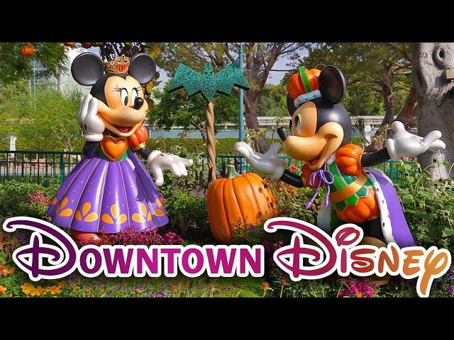 Downtown Disney - Halloween 2024 Walkthrough at the Disneyland Resort [4K POV]