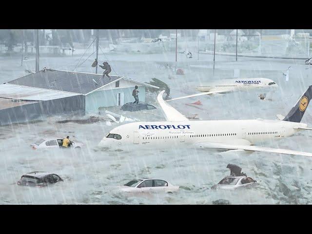 Kazan, Russia is in chaos! Billions of ice bombs bring flash floods, everyone is shocked