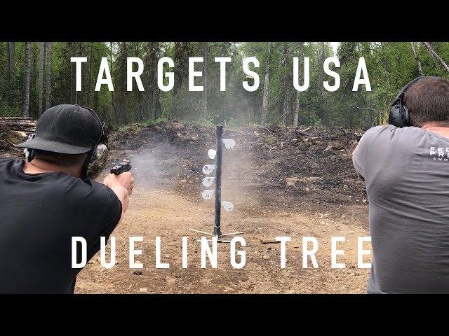 MAT-SU PEW PEW - Targets USA - AR500 DUELING TREE BATTLE!!!