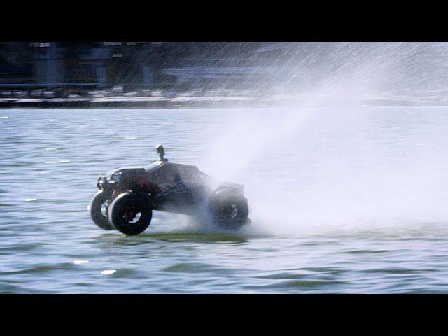 2000ft RC Truck Water Hydroplane WORLD RECORD!