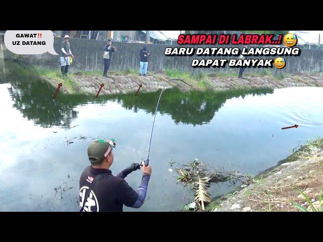 Bikin heran pemancing lain..! Baru datang mancing udah dapat banyak