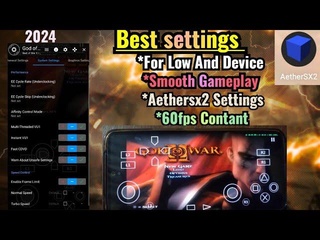 God Of War 2 Best Settings For Low End Devices (Aethersx2) Run Game in 40 - 60 Fps