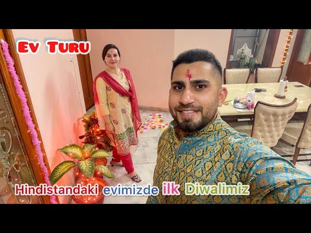 Home tour Diwali 2022 🪔 | Diwali kutlamamız ve ev dekorumuz | Hindistandaki evimiz | Hint gelini