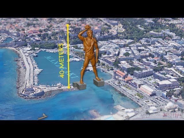 Colossus of Rhodes visualized on Google Earth