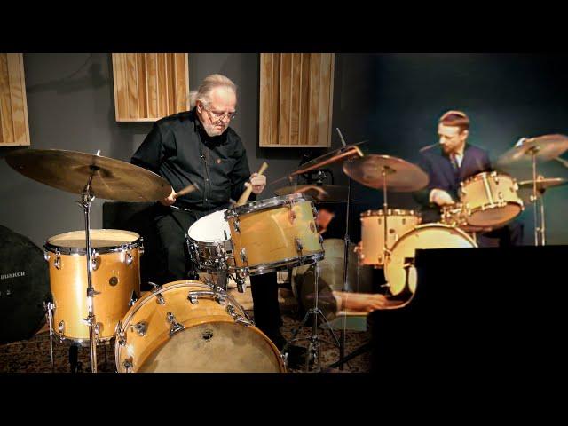 Larry Bunker Gretsch Round Badge Maple Kit, Cymbals, & Cases