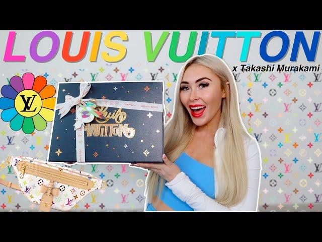 Louis Vuitton x Takashi Murakami Unboxing! *High Rise Bumbag Multicolor* 🩷🩵