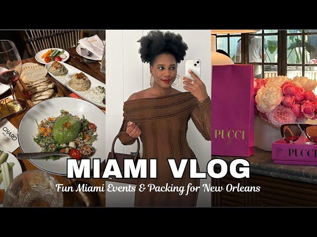 a busy week of fashion events in Miami while packing for New Orleans vlog | MONROE STEELE