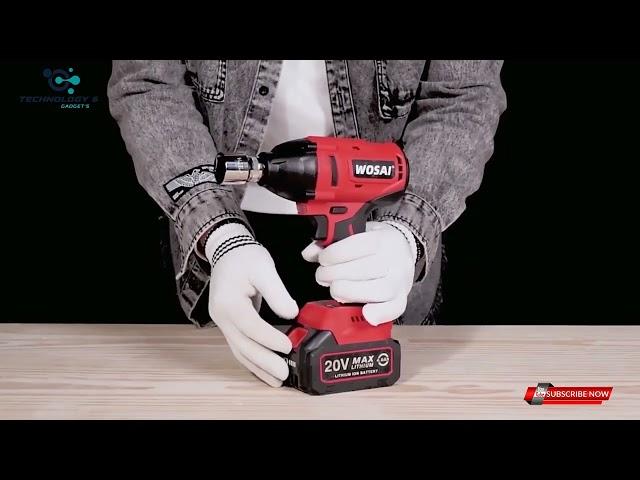 WOSAI 20V Electric Impact Wrench | Rechargeable 12 inch Lion Battery | Tech & Gadgets.