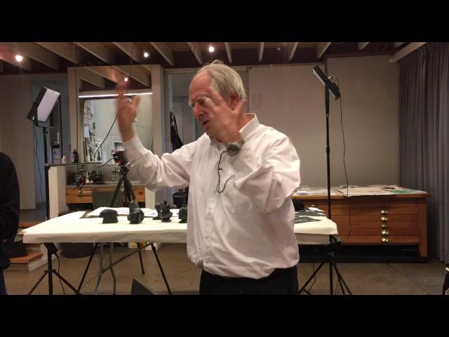 William Kentridge in his studio speaking about Ecole Jacques Lecoq