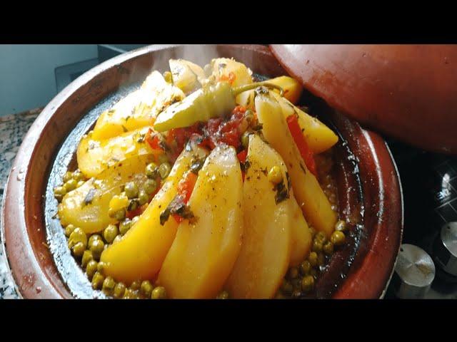 طاجين الخضر باللحم في خطوات مبسطة  الطاجين المغربي باللحم |Tajine Marocain au boeuf et légumes