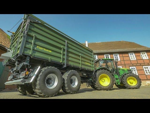 JOHN DEERE Traktoren | FORTUNA Dreiseitenkipper |  Produktvideo | AgrartechnikHD