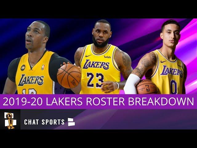 2019-20 Los Angeles Lakers Roster Update With LeBron James, Anthony Davis & Dwight Howard