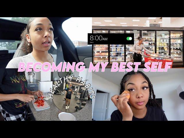 Becoming my BEST self vlog  *week in my life* | cleaning, shopping, school