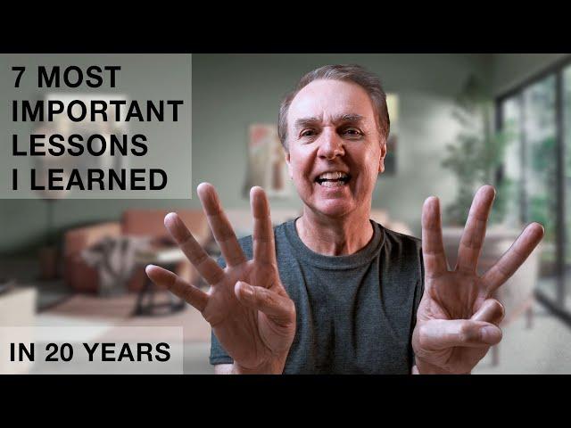 20 years of audio  - 7 most important lessons I learned