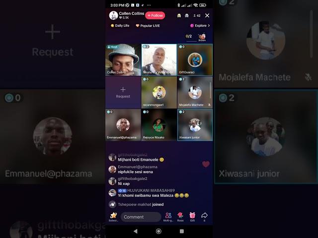 Nkuna A Yevulela Vaaka Tiko vaka Mnghonghoma eka TikTok Live