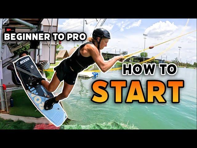 How to START - Beginner to PRO Cable Wakeboarding Tutorial