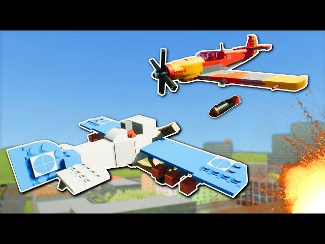 CITY PLANE BATTLE! - Brick Rigs Multiplayer Gameplay - Lego Plane Base Battle!