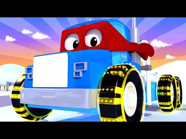 超级卡车卡尔在汽车城  ⍟ 绞盘卡车 - 国语中文儿童卡通片 Car City 動畫合集 - Mandarin Truck Animation for Kids