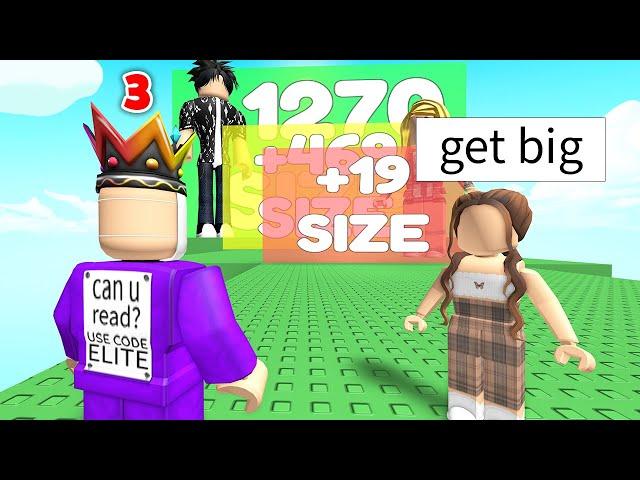 Roblox BUT Every Second You Get +1 SIZE