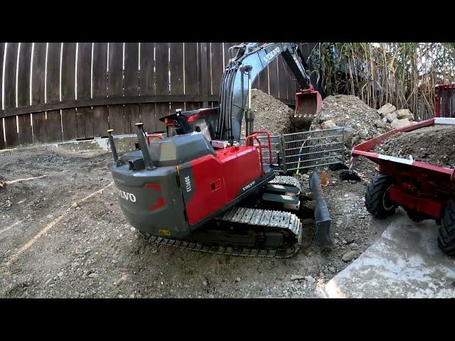 Ausheben der Gasleitung und zuschütten Volvo EC160E Hydraulik #212 #Timelapse #Zeitraffer #musik