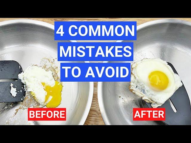 Food Sticking to Stainless Steel Pans? 4 Common Mistakes to Avoid