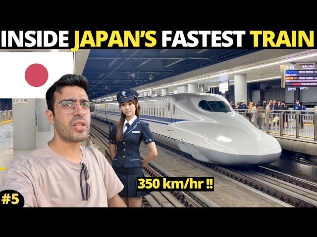 FASTEST Train ride in JAPAN  500+kms in 2hours!! 