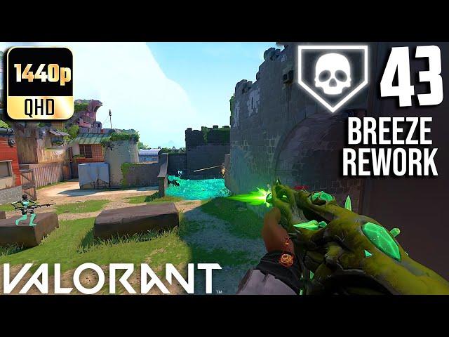 Valorant- New Breeze Rework 43 Kills Triple Overtime Rated Full Gameplay #49! (No Commentary)