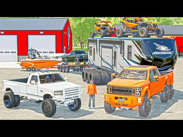 RICH MAN BUYS $700,000 TRUCK, CAMPER, SXS, BOAT PACKAGE! (ROLLIN COAL CUSTOMS)