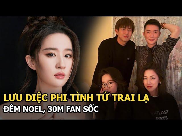 Lưu Diệc Phi tình tứ trai lạ đêm Noel, 30M fan sốc