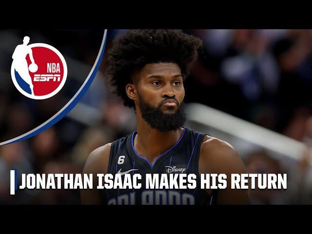 Jonathan Isaac gets warm ovation in his return to Magic | NBA on ESPN