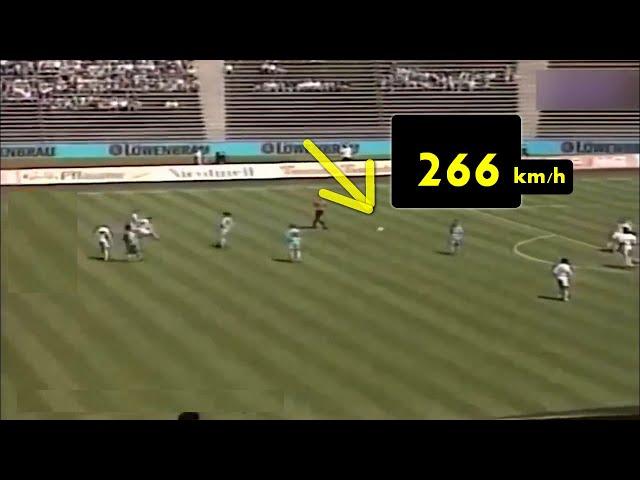 MOST POWERFUL SHOT IN FOOTBALL : INSANE, 266 km/h !